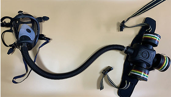 खरीदें 60*45*20 बेल्ट पैक संचालित फिल्टर ब्लोअर के साथ वायु शोधक श्वसन यंत्र online manufacture